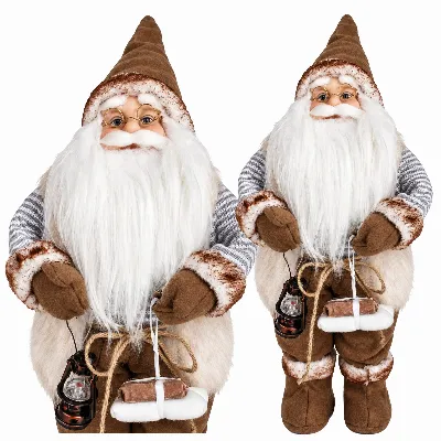 Święty Mikołaj Skandynawski Figurka Świąteczna na Święta Premium 45 cm