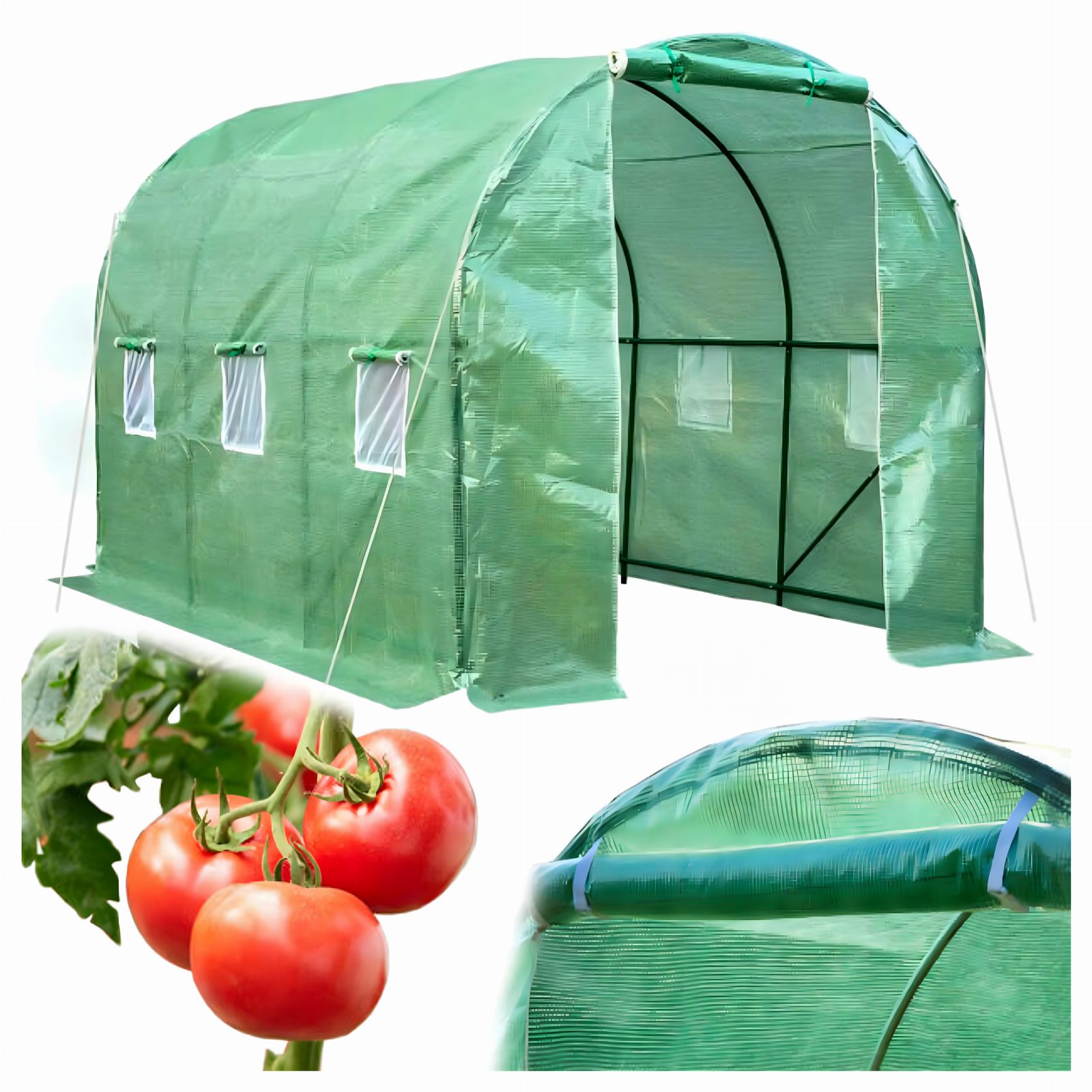 Pokrycie Foliowy Tunel Ogrodowy Szklarnia Namiot Foliak 4x2,5x2m 10m2