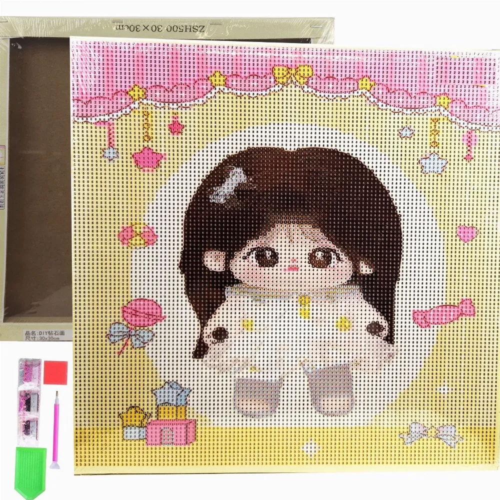 HAFT DIAMENTOWY 30x30 DIAMOND PAINTING MOZAIKA DIAMENTOWA OBRAZ ANIME 