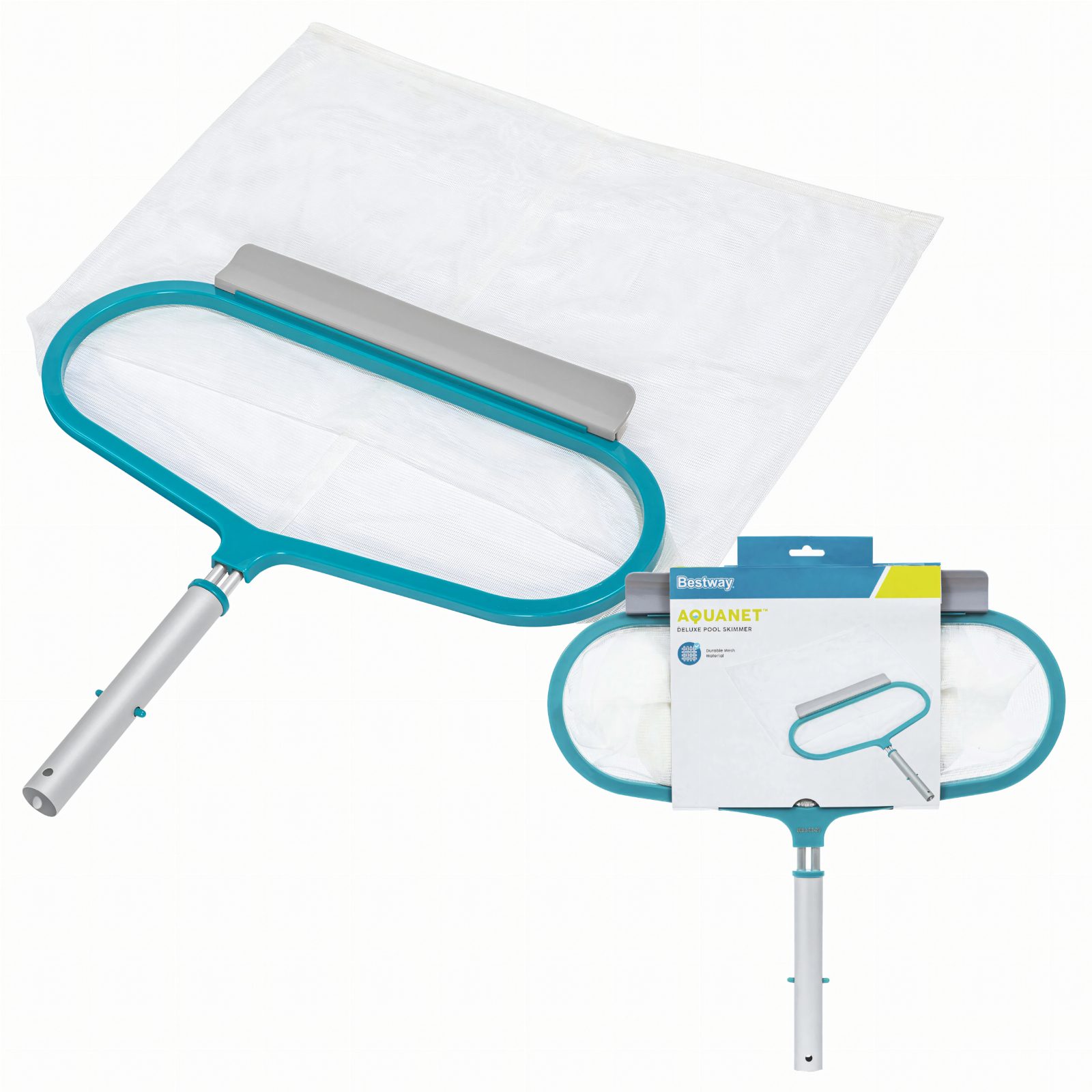 Bestway 58661 AquaNet Deluxe Siatka Zbierak Basenowy do Liści 50x48x2,8 cm