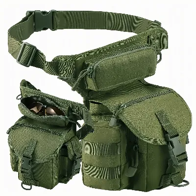 Torba Saszetka Biodrowa na Nogę Wojskowa Taktyczna Pojemna Militarna