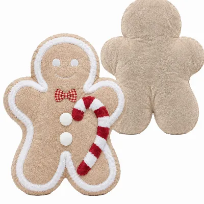 Poduszka Świąteczna Dekoracyjna Piernikowy Ludzik Maskotka Ciastek 40cm 