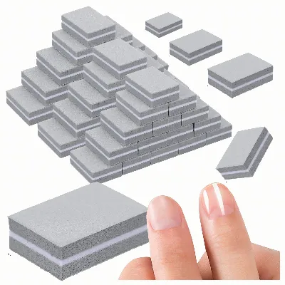 Mini Blok Bloczek Polerski do Paznokci Buffer Polerka Kostki 100/180 50 SZT