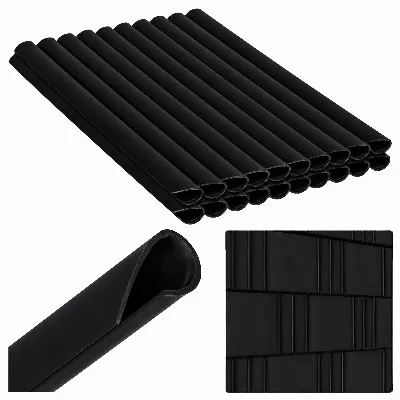 Klipsy do Taśmy Ogrodzeniowej Zaczepy Montażowe Osłony Czarne 19cm 20 szt