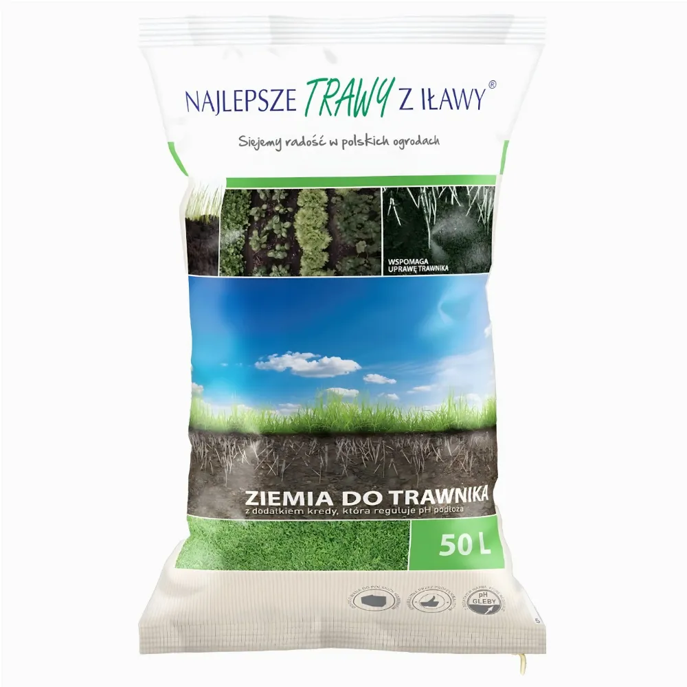 Podłoże Ziemia Organiczna Ogrodowa do Trawnika Trawników Żyżna Gotowa 50L