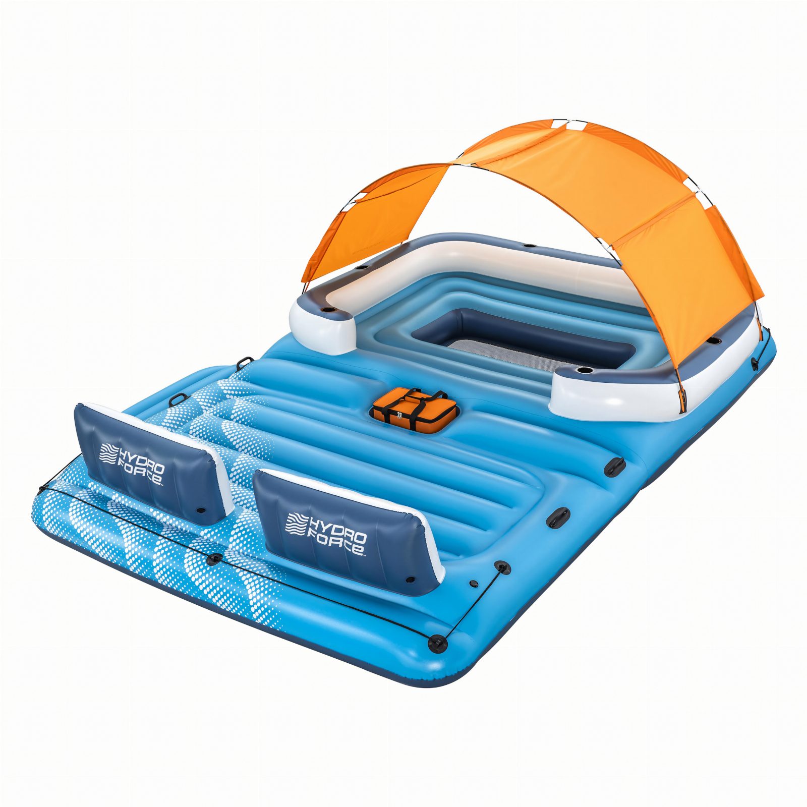 Bestway 43105 Pływająca Dmuchana Wyspa Materac 6 Osobowa do Pływania 