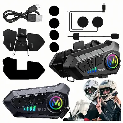 Zestaw Słuchawkowy Słuchawki do Kasku Motocyklowego Bluetooth 5.3 na Kask 