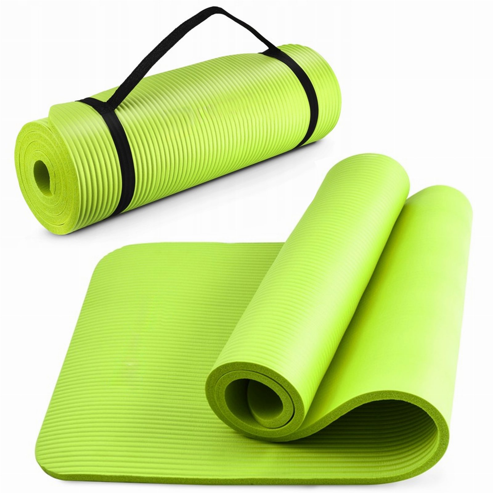 MATA GIMNASTYCZNA DO ĆWICZEŃ JOGI PILATESU FITNESS KARIMATA GRUBA NBR DUŻA 