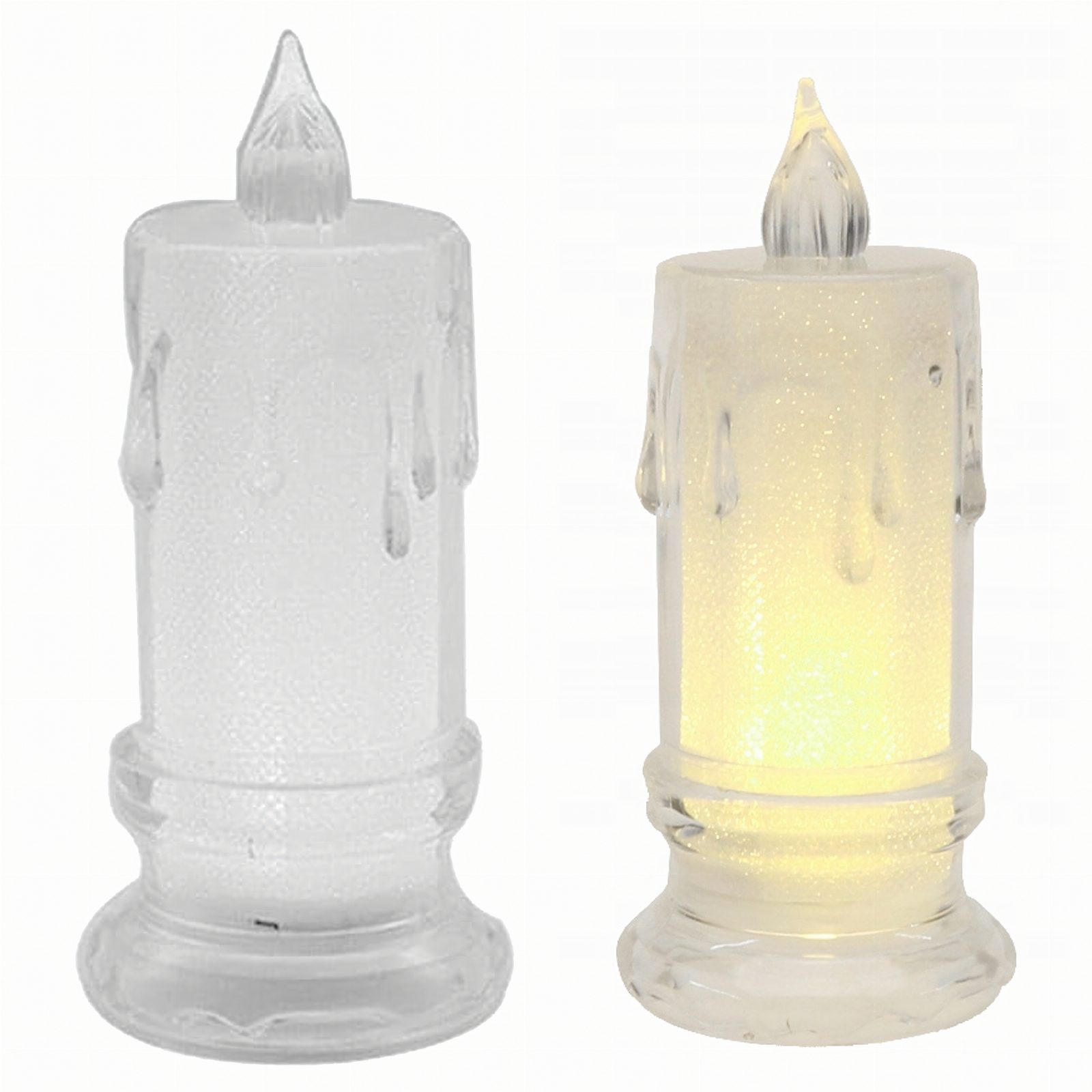 Świeczka Elektryczna Wkład do Zniczy 11 cm Świeca Led na Baterie Brokatowa