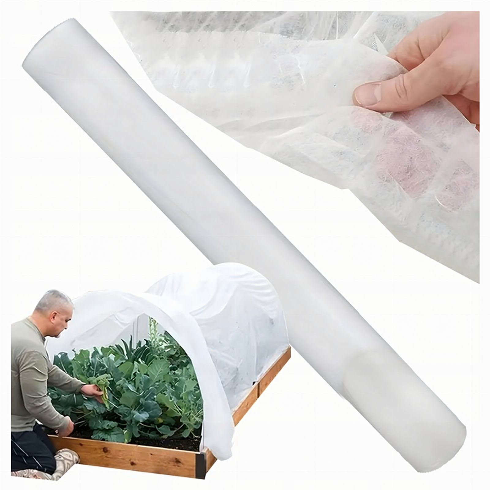 Agrowłóknia Agrotkanina Zimowa Okryciowa 15x1m 50g Biała Osłona Ochronna