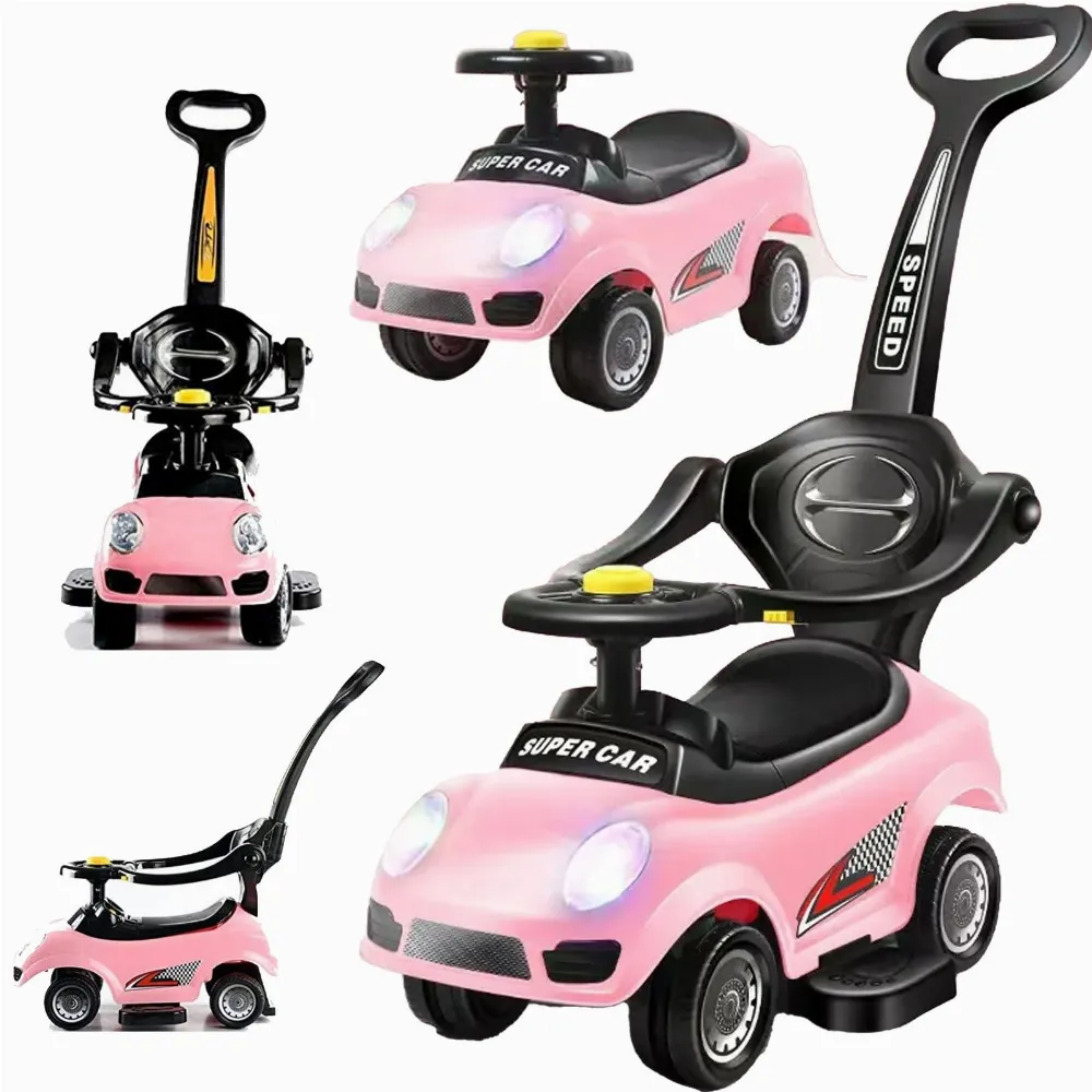 JEŹDZIK PCHACZ CHODZIK 3w1 AUTKO DUŻY SAMOCHODZIK AUTO LED Z DZWIĘKIEM 