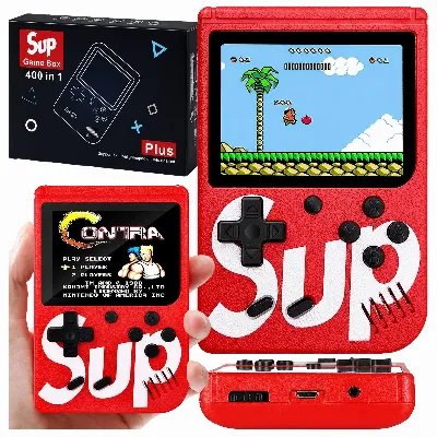Przenośna Mini Konsola Gameboy Retro Pegasus Game Mario Contra 400 Gier