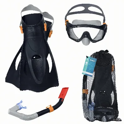 Bestway 25020 Zestaw do Nurkowania Pływania Maska Płetwy Rurka Snorkelingu
