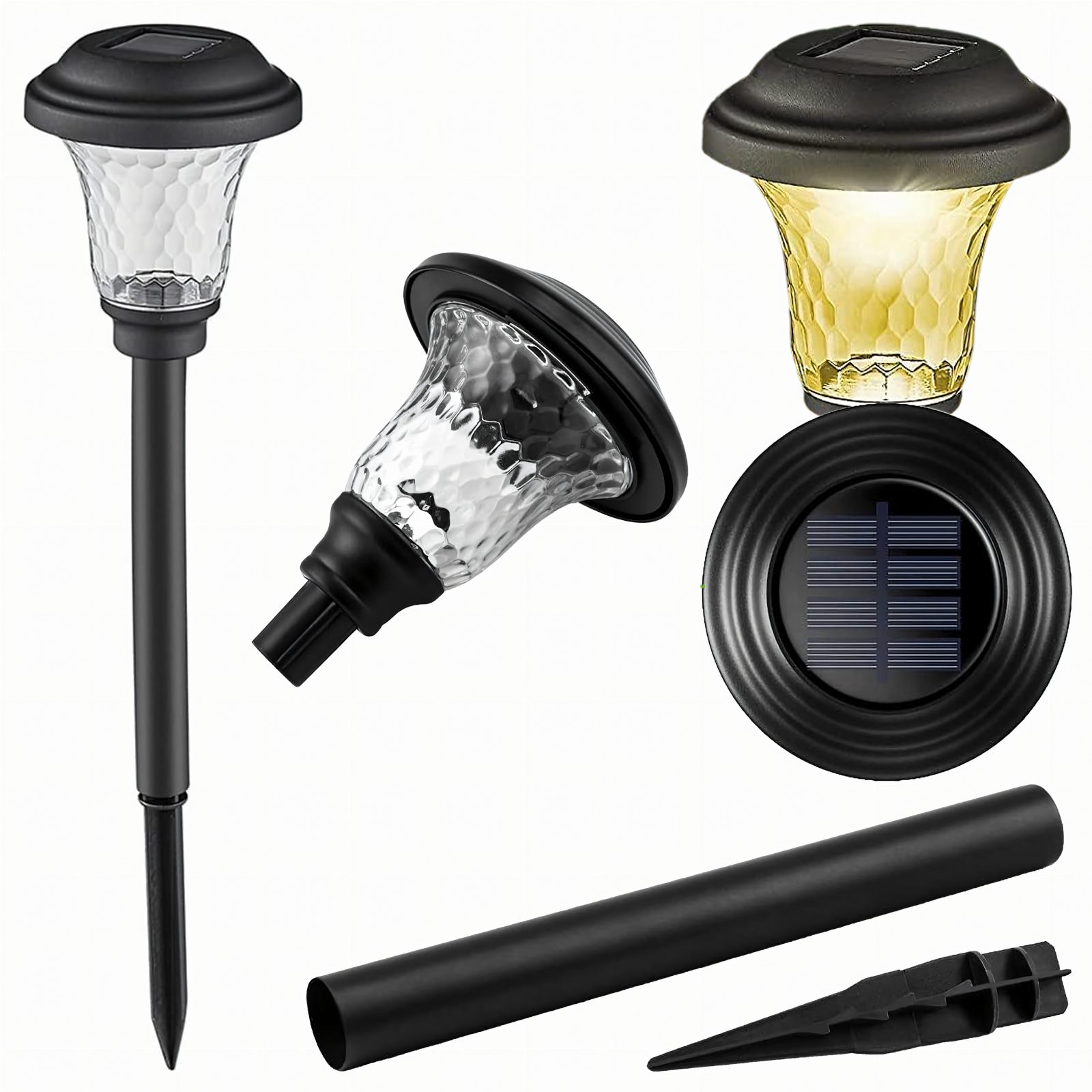Lampa ogrodowa solarna LED Latarnia Wbijana do Ogrodu Gruntowa 1 szt