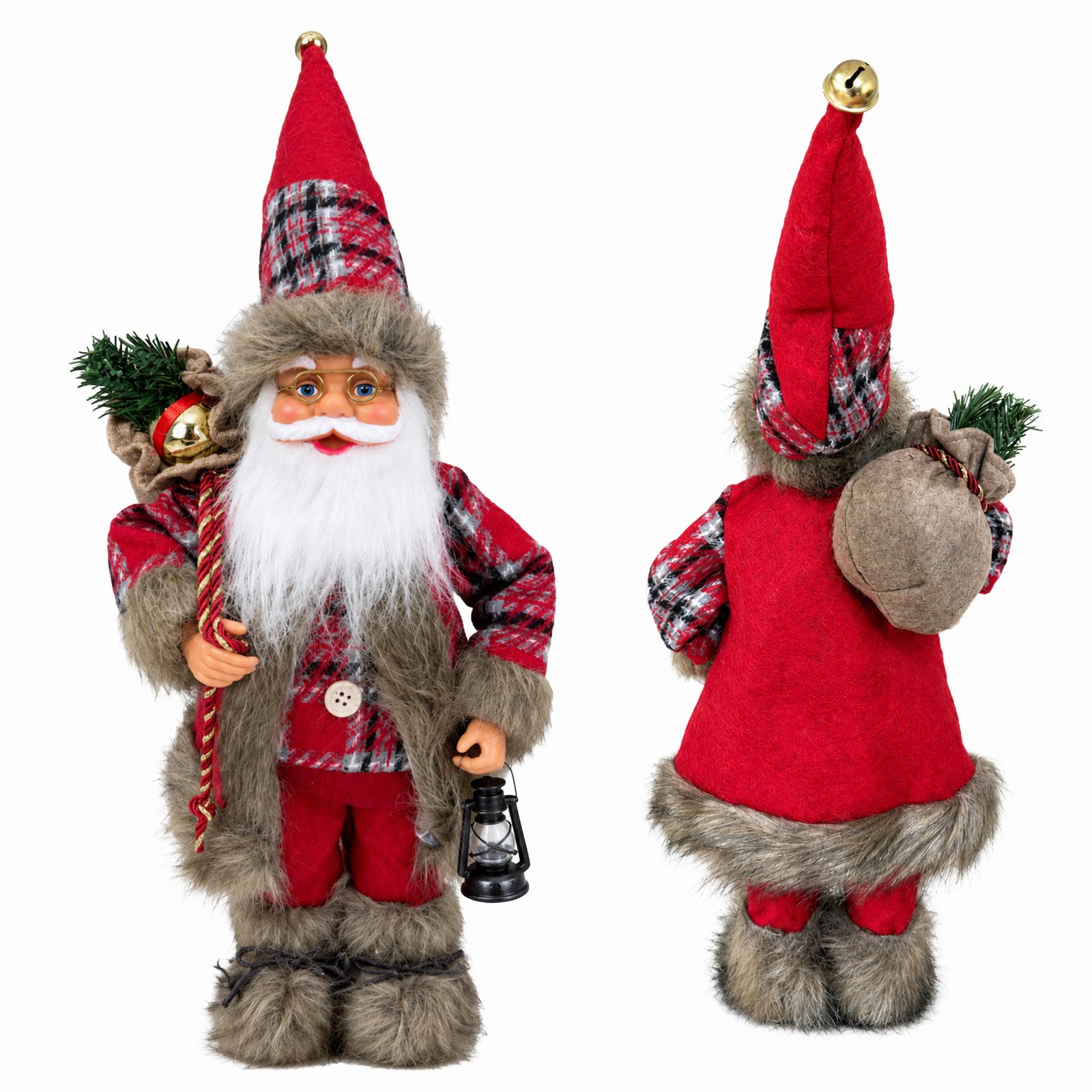 Święty Mikołaj Skandynawski Figurka Świąteczna na Święta Premium 60 cm