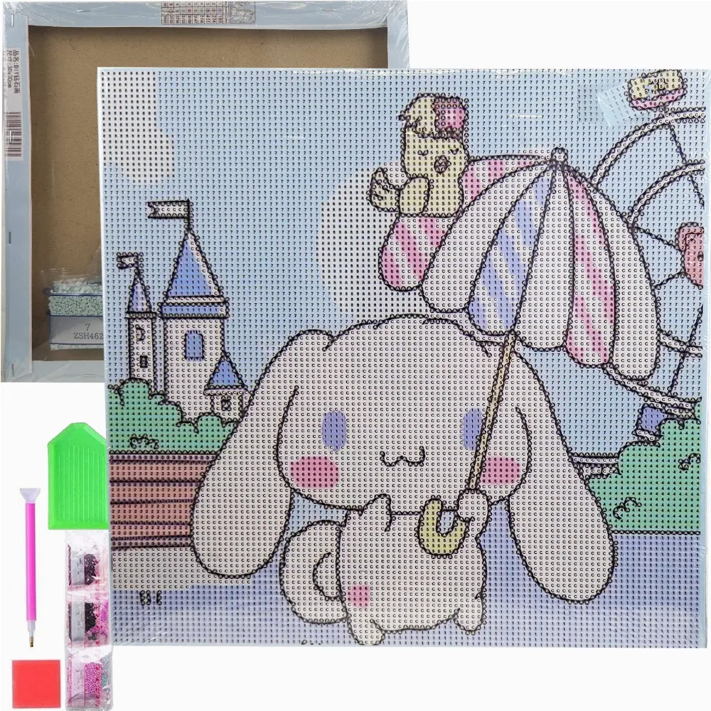 HAFT DIAMENTOWY 30x30 DIAMOND PAINTING MOZAIKA DIAMENTOWA OBRAZ ANIME 