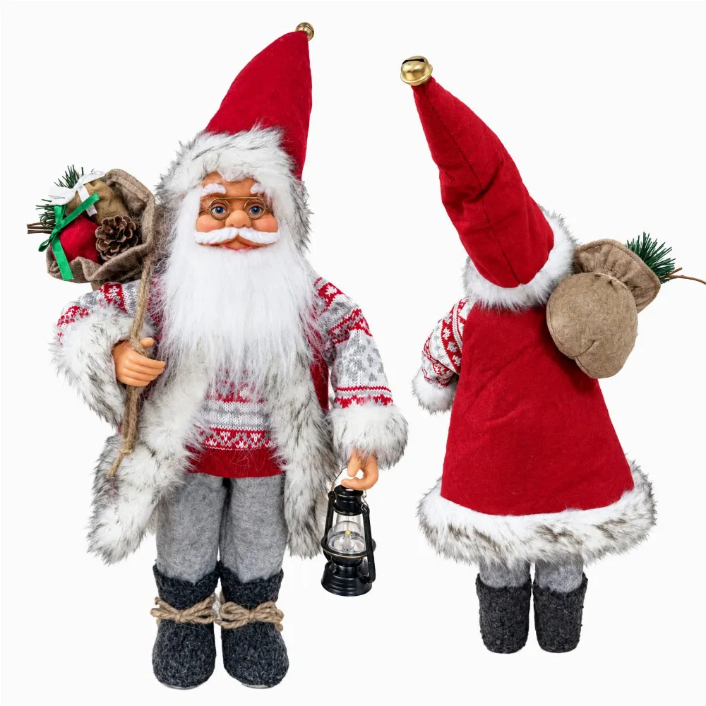 Święty Mikołaj Skandynawski Figurka Świąteczna na Święta Premium 60 cm