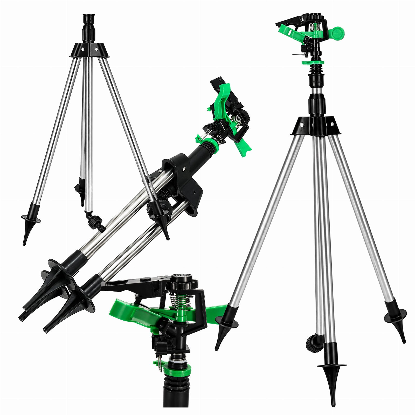 Zraszacz Trójramienny 90cm Ogrodowy 360° Obrotowy do Nawadniania Ogrodu 12m