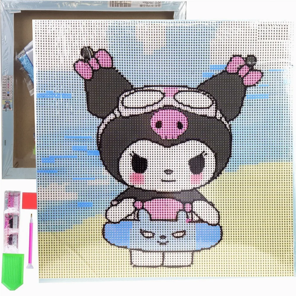 HAFT DIAMENTOWY 30x30 DIAMOND PAINTING MOZAIKA DIAMENTOWA OBRAZ ANIME 