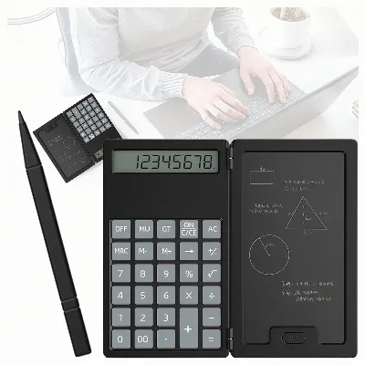 Kalkulator 2w1 Naukowy Szkolny Biurowy z Notatnikiem Rysik Notes Notatnik 
