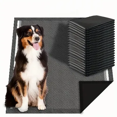 Podkłady Maty Higieniczne dla Psa Kota do Nauki Sikania 60x60cm Grube 50 szt CZARNE