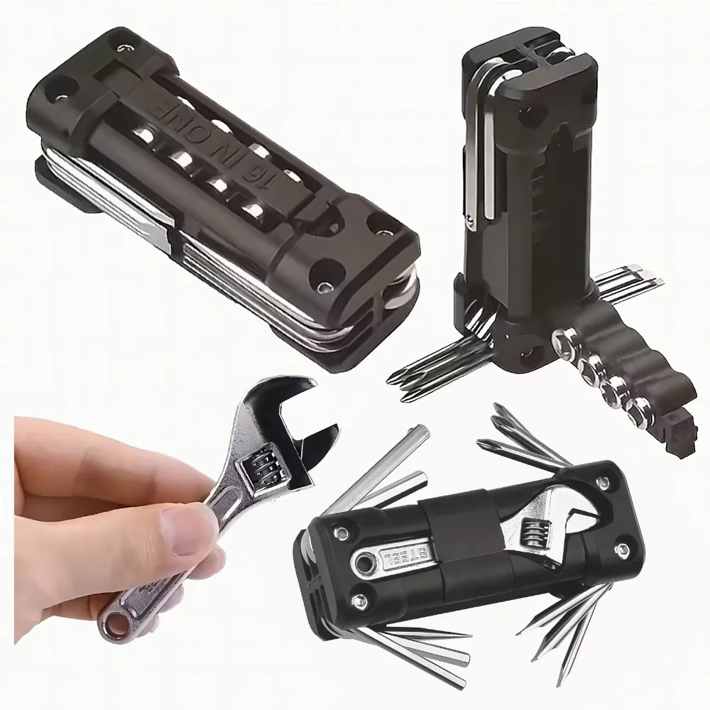 Multitool Rowerowy Klucze do Naprawy Wielofunkcyjny Zestaw Narzędzi 13w1