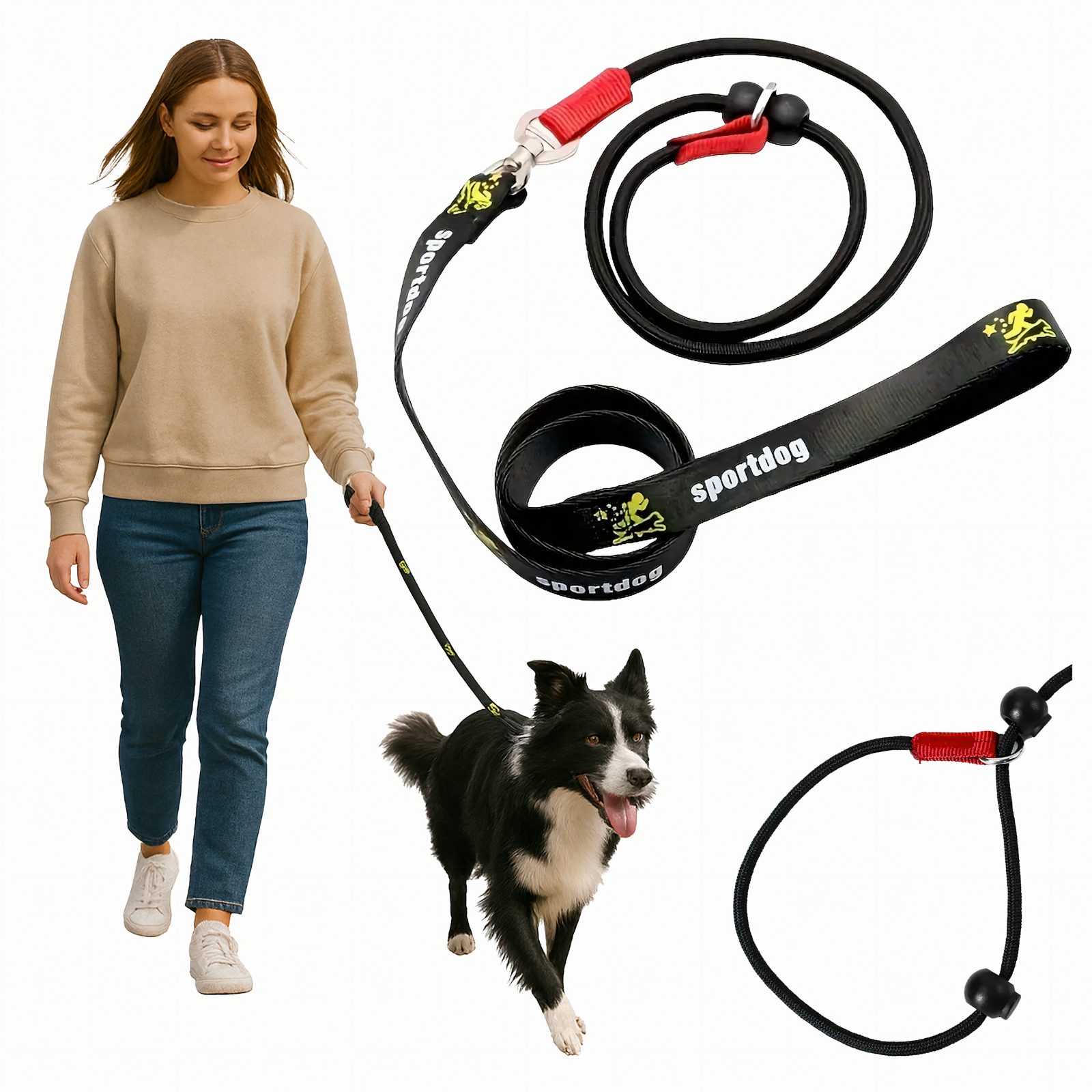 Smycz Nylonowa Trakcyjna 140 cm Linka Treningowa Spacerowa do Nauki Tresury