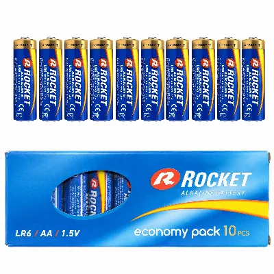 Baterie 10 Szt Alkaliczne Rocket LR06 AA 1,5V LR6 Bateria Zestaw Paluszki