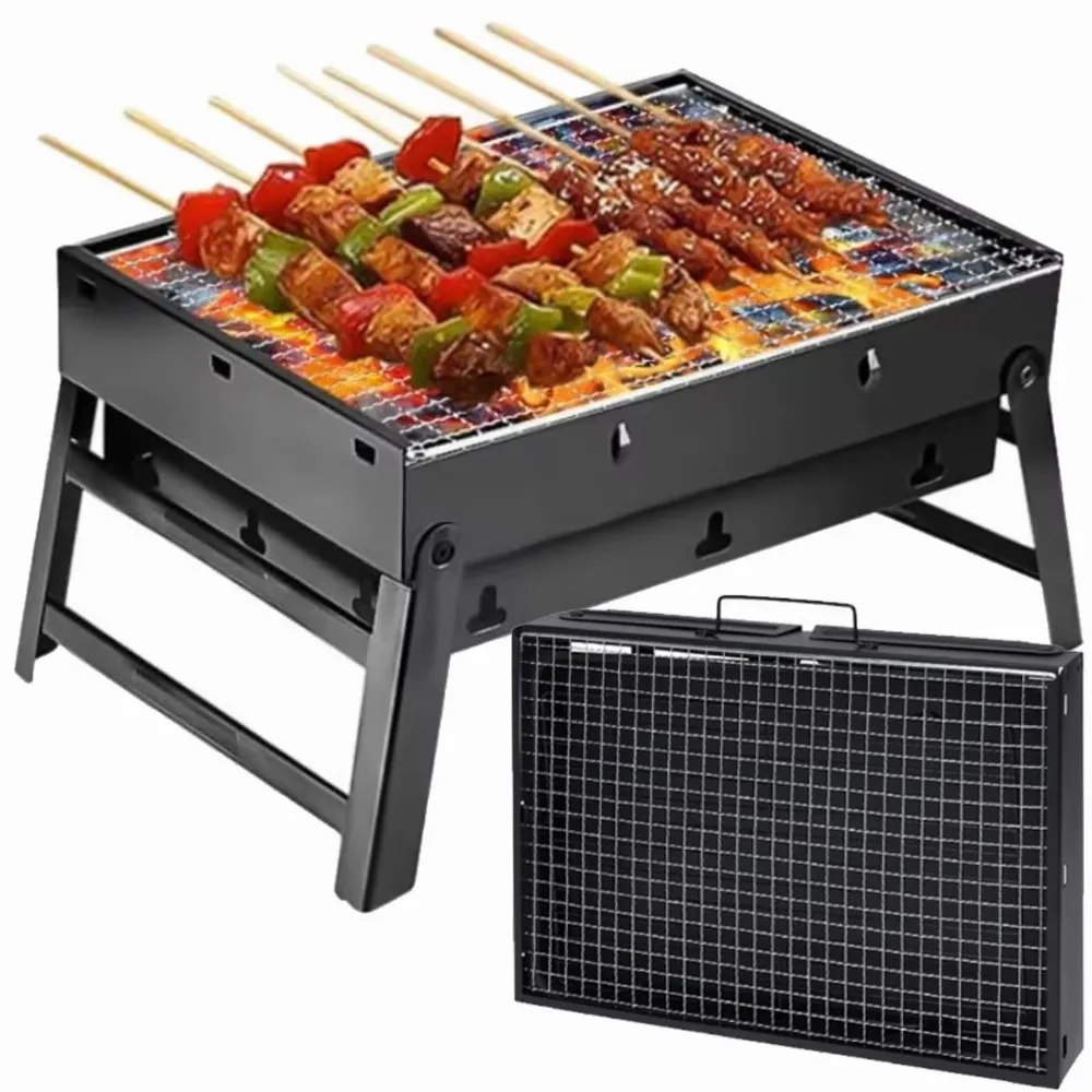 PALETA 288szt. GRILL OGRODOWO TURYSTYCZNY SKŁADANY PRZENOŚNY WALIZKA KEMPING WĘGLOWY 