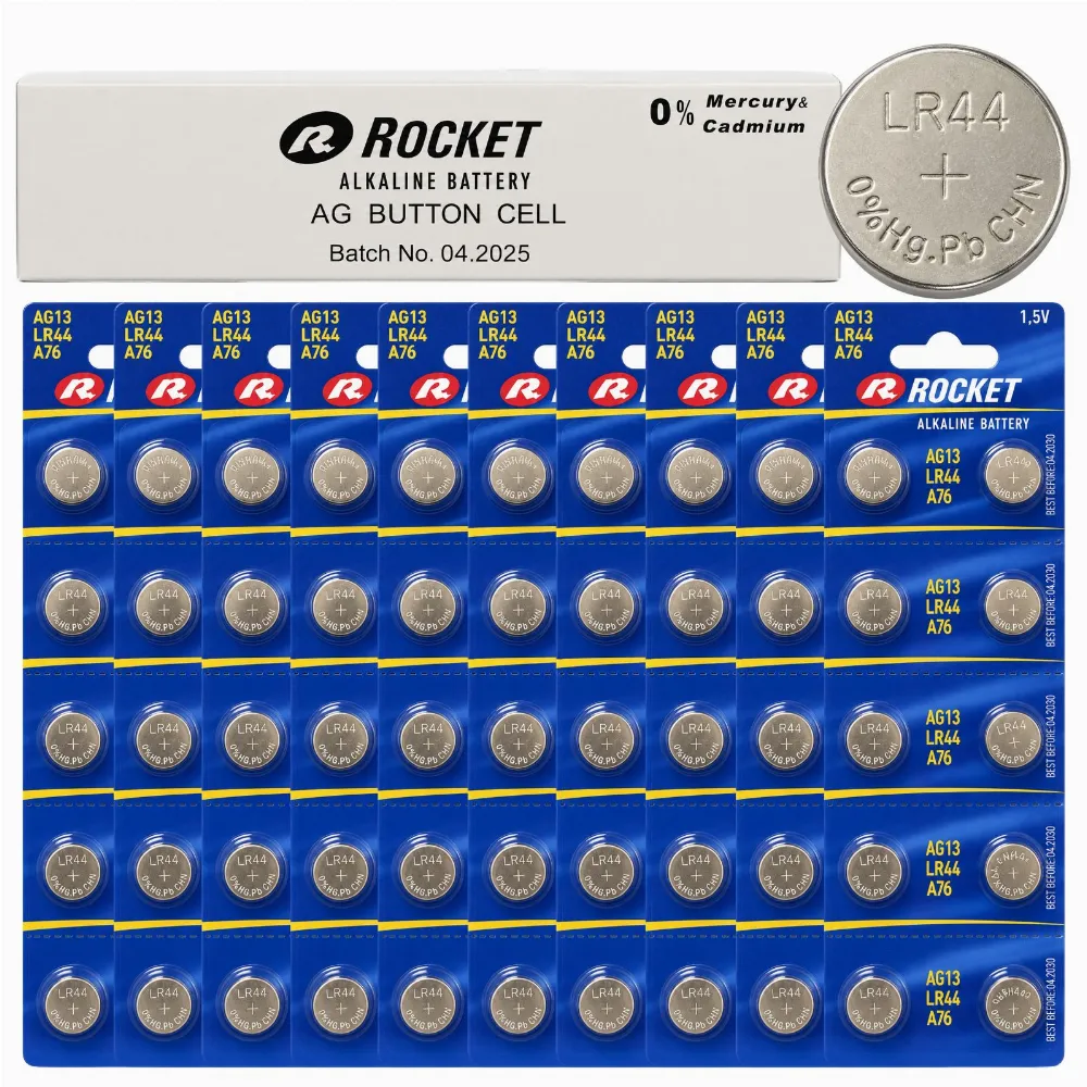 Baterie 20x10 Szt Alkaliczne Rocket AG13 1,5V LR44 Bateria Guzikowa Zestaw 