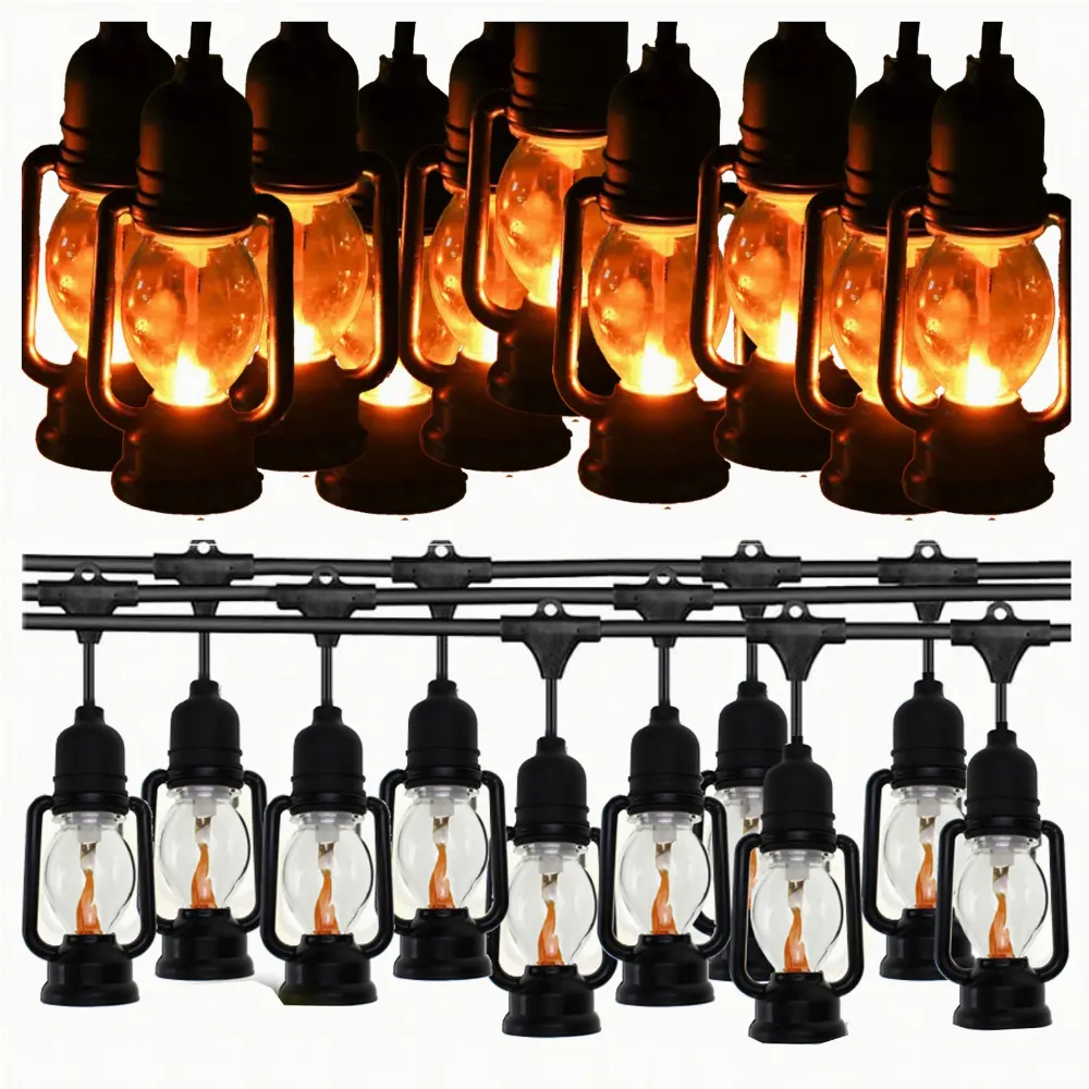 Girlanda Swietlna Lampki Dekoracyjne Led 10 szt Latarenki Ogrodowe 10cm 5m
