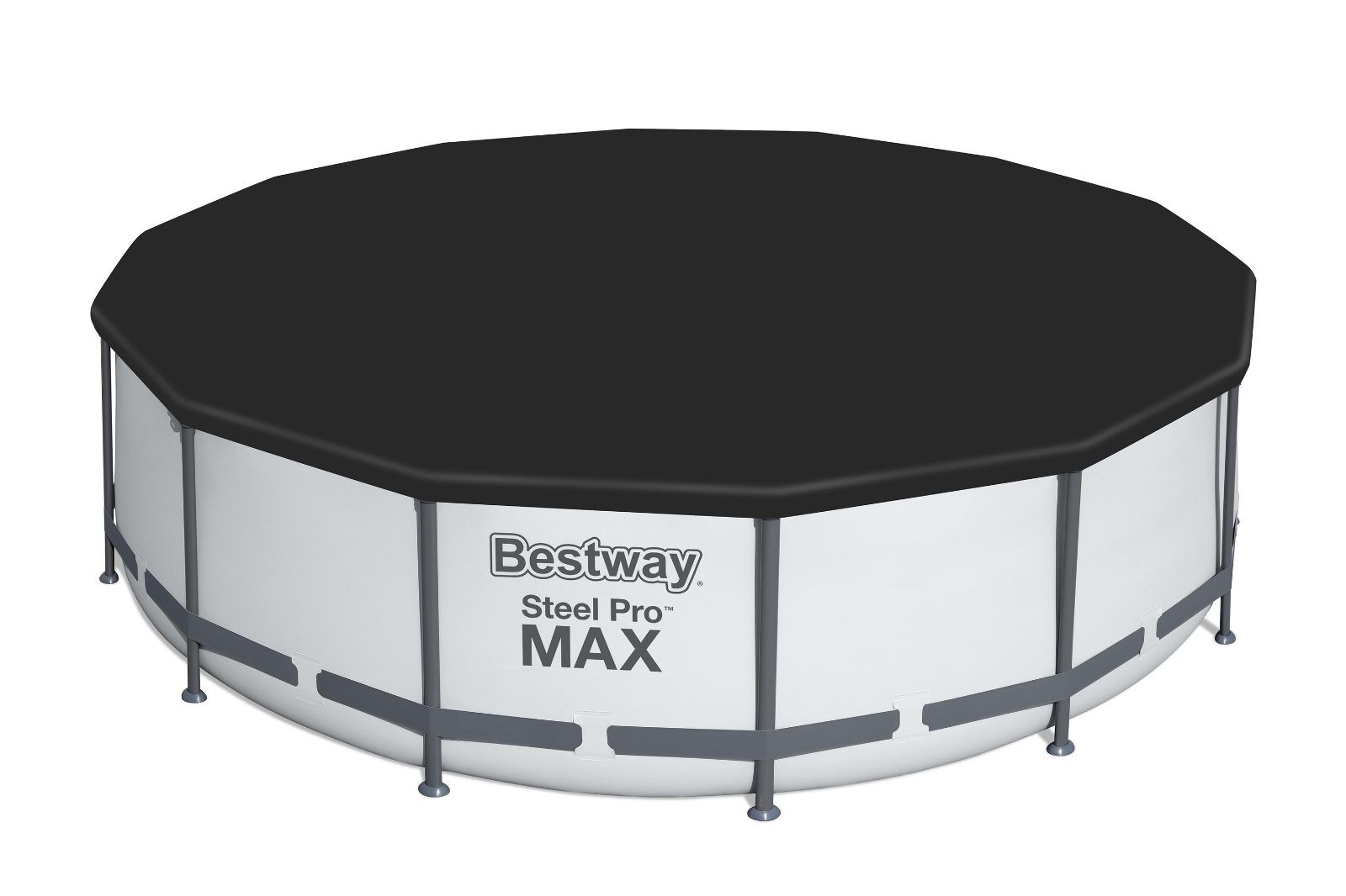 Bestway 58248 Plandeka Pokrywa Ochronna na Basen PVC Ø 427 cm Czarna 