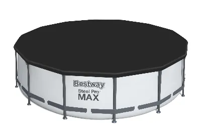 Bestway 58248 Plandeka Pokrywa Ochronna na Basen PVC Ø 427 cm Czarna 