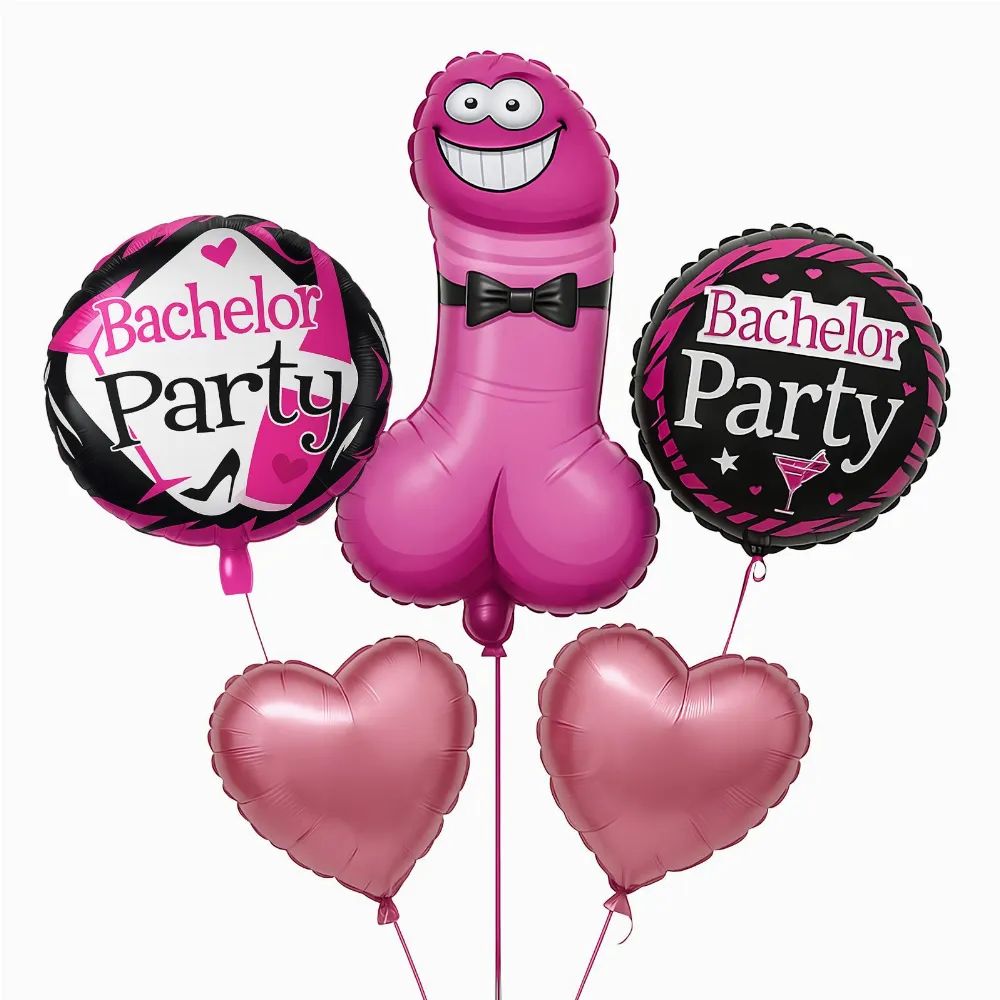 Zestaw Balonów na Wieczór Panieński Zabawne Balony Przyjęcia 6 szt