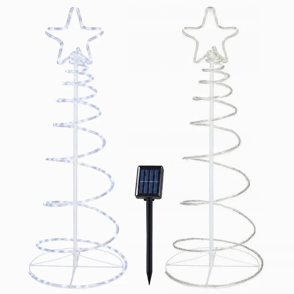 Choinka Spiralna 120 Led Drzewko Świetlne Świąteczna do Domu Biura Sklepu 