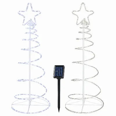 Choinka Spiralna 120 Led Drzewko Świetlne Świąteczna do Domu Biura Sklepu 