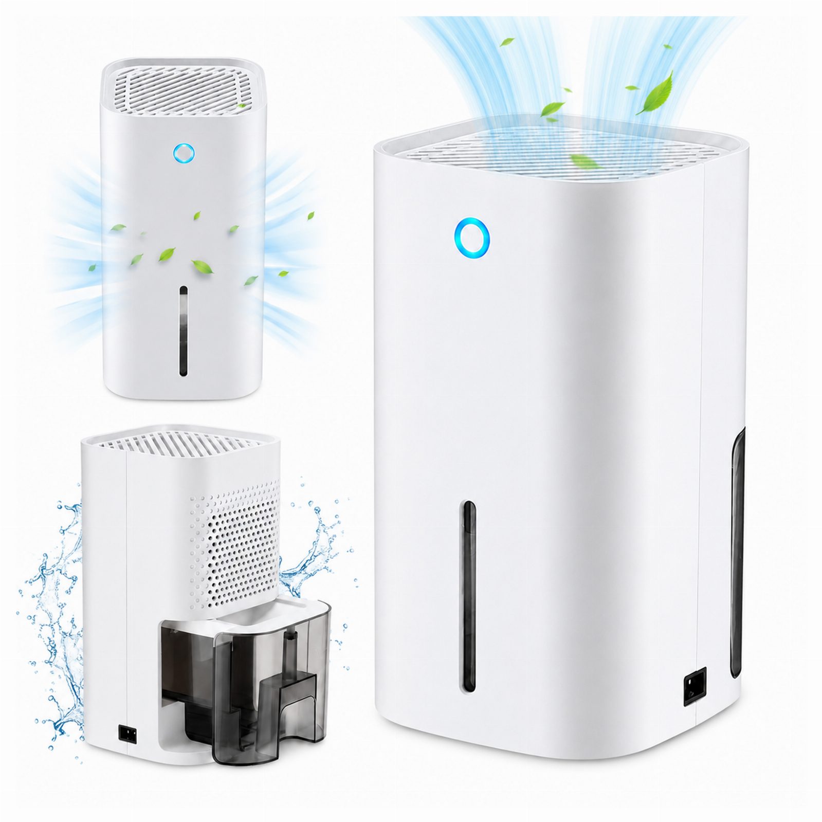 Osuszacz Powietrza Pochłaniacz Wilgoci Cichy Wydajny Energooszczędny 0,85L
