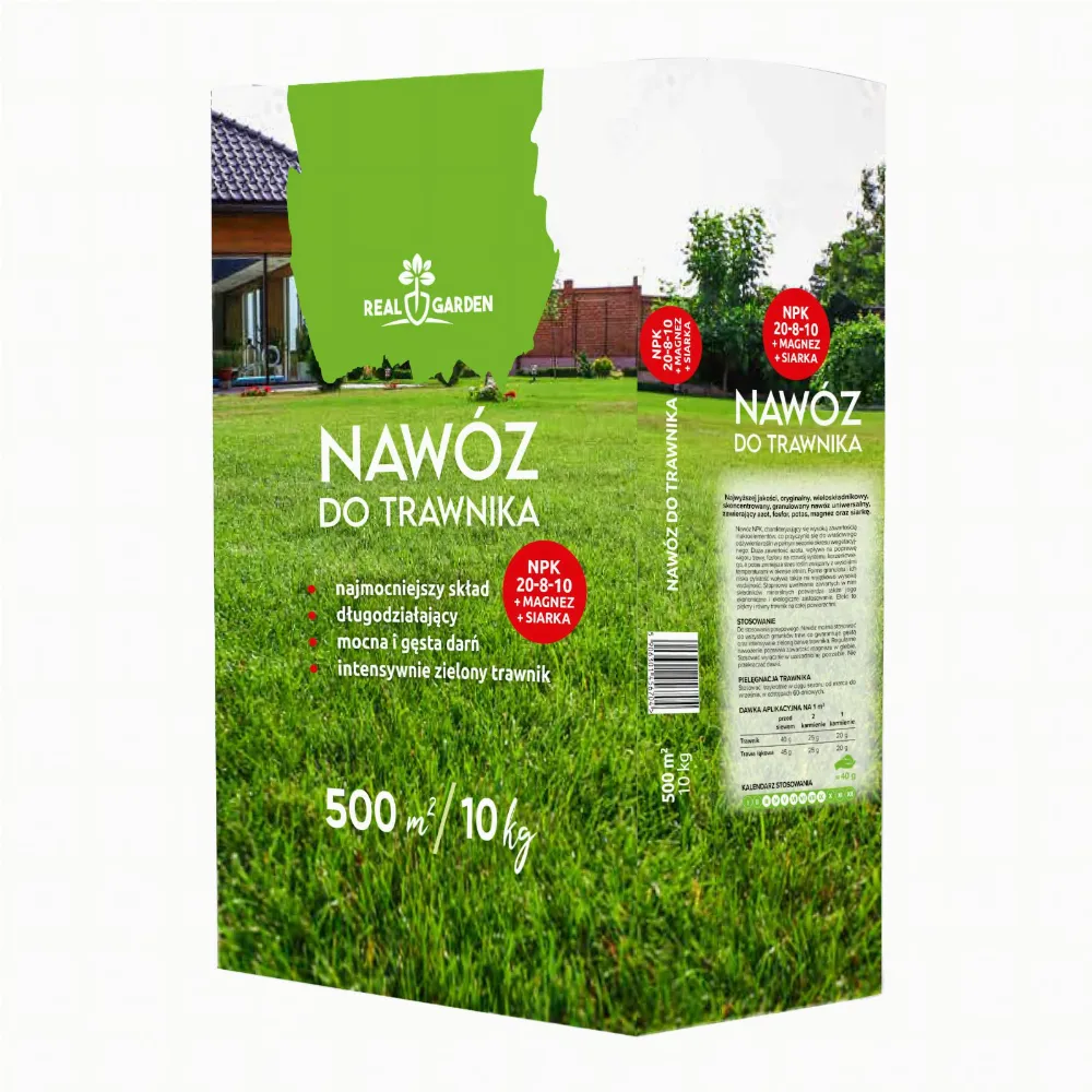 Nawóż do Trawnika 10 kg do Trawy na Murawę Zwarta Mocna Darń 500 m