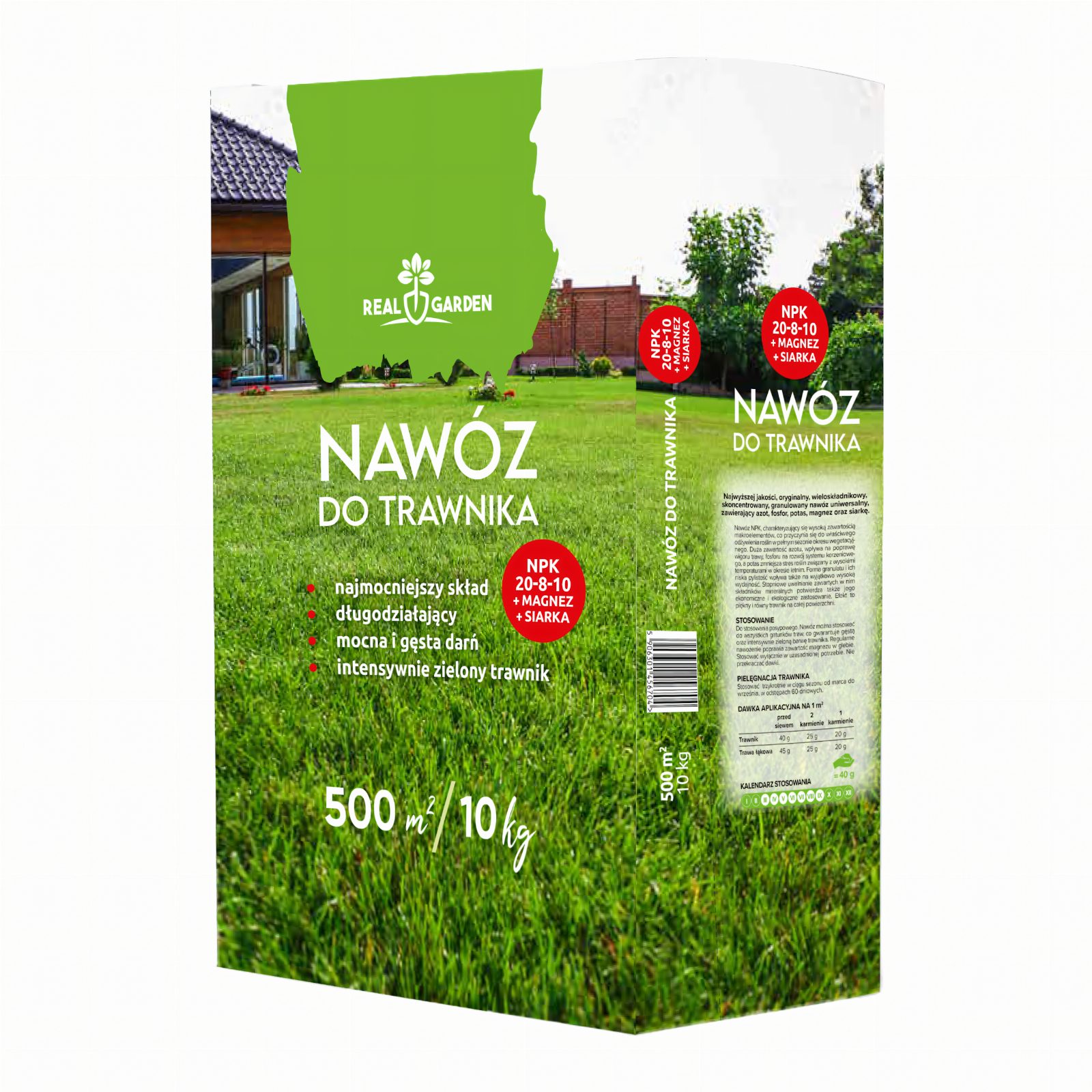 Nawóż do Trawnika 10 kg do Trawy na Murawę Zwarta Mocna Darń 500 m