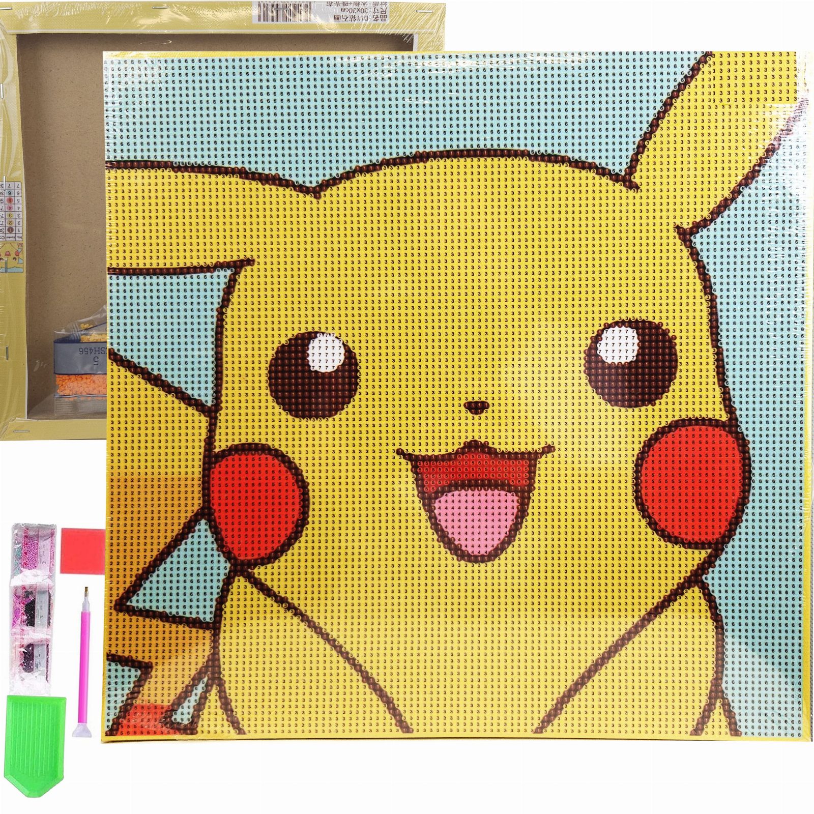 HAFT DIAMENTOWY 30x30 DIAMOND PAINTING MOZAIKA DIAMENTOWA OBRAZ ANIME 