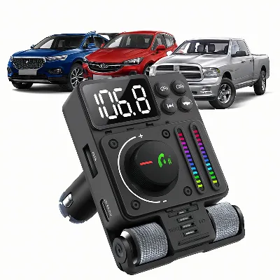 Transmiter Samochodowy Nadajnik Radio Fm Bluetooth 5.3 PD 30W Ładowarka 
