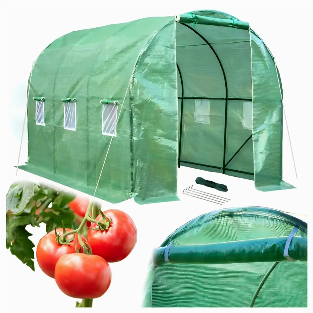 Foliowy Tunel Ogrodowy Szklarnia Namiot Stelaż Foliak 3x2x2m 6m2